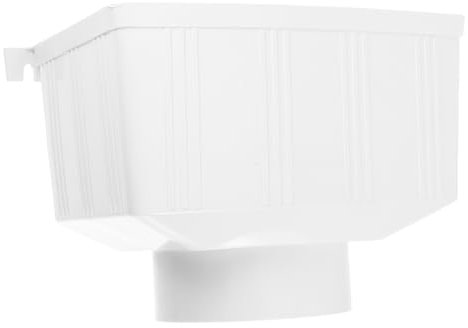 IWOWHERO Grondaia Rettangolare in Pvc Per Raccolta Acqua Piovana Accessorio Per Grondaia Per Ville e Raccolta Acqua Efficiente