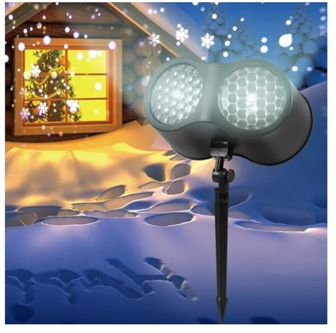 Proiettore di Natale a LED, Luci di Natale a LED Proiettore Fiocco di neve Luce da palco for esterni Rotante Modello natalizio Illuminazione for vacanze all'aperto Decorazioni for il giardino Festa pe