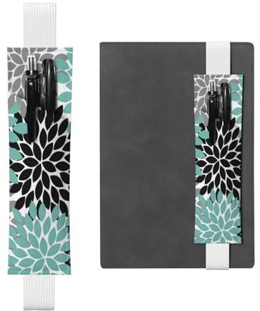 GSGCSBYMLG Trousse à crayons en cuir imprimé fleur de dahlia, blanc, Taille unique, Pochette à monnaie