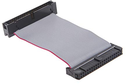 IDE Extension Cable -IDE 40Pin Male To Female Ribbon L=3.71Inches For Grey Ribbon Cord For 3.5 PATA Adapter Connector Expander Splitter Fan Converter Controller Card Module Board Bracket Socket