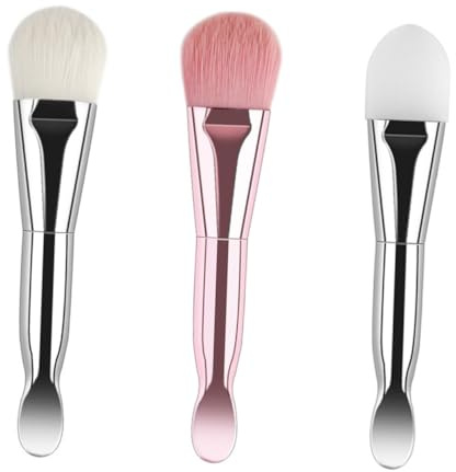 Ipetboom 3pezzi Applicatori in Silicone per Maschera di Fango Resistente Strumenti per Cura del Viso e Viso