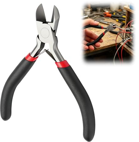 Wire Cutters, Small Wire Cutters for Crafts, Precision Flush Cutters Side Cutting Pliers for Jewelry Making, Ultra Sharp Wire Snips for Floral Wire, Cable Ties, Electronic Repair Guitar Strings