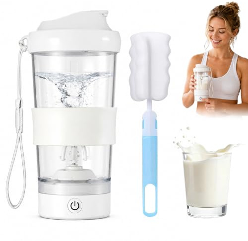 HOVCEH Shaker Elettrico 450ml, Motore Potente, Senza BPA