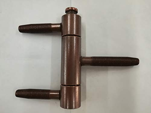 Cerniera anuba AGB TRIA MAXI diametro 20 mm. a tre gambi diritti,finitura bronzo, lunghezza totale della cerniera 88 mm. diametro dei perni 9/10 mm.