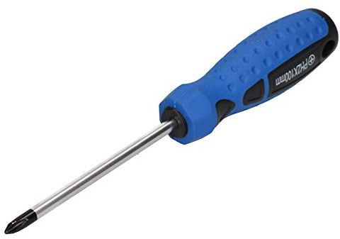 PH2 x 100mm Phillips Cross Headed Screwdriver with Magnetic Tip Rubber Handle
