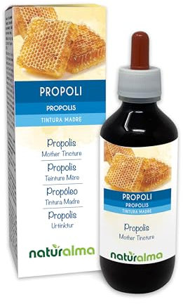 Propoli (Propolis) resina Tintura Madre alcoolica Naturalma - Estratto liquido in gocce 200 ml - Integratore alimentare