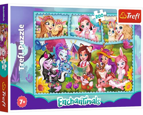 Trefl - Puzzle - Le Monde Incroyable d'Enchantimals Enchantimals 200 Pièces, pour Enfants à partir de 7 Ans