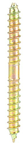 Tornillo de espiga, 10 piezas 6 * 60 mm Tornillo de espiga Conector de muebles de carpintería Tornillo de doble punta