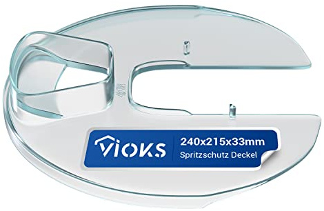 VIOKS Spritzschutz Rührschüssel Ersatz für Bosch Siemens 00482103 482103 - Deckel für Bosch Rührschüssel / MUM4 Bosch Küchenmaschine Zubehör Spritzschutz Rührschüsselabdeckung