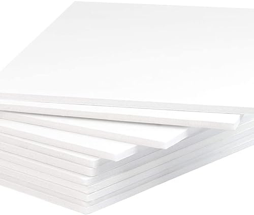 Lot de panneaux de polystyrène isolants thermiques acoustiques isolants pour manteau densité 10 kg mc EPS100 20 kg mc (10 kg/mètre cube, 8 pièces - 100 x 50 x 5 cm)