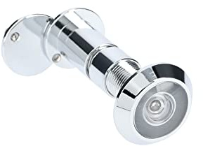 Microviseur pour porte de 25 à 45mm et 52 à 70mm diamètre 14mm laiton chromé - HERACLES - MICRO-22