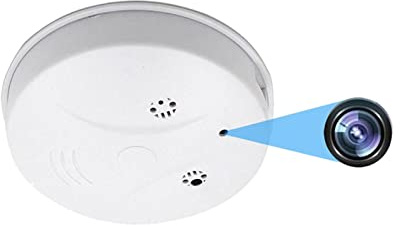 Détecteur de fumée sans Fil 1080p WiFi caméra détecteur de fumée Plafond sans Fil de caméra détection de Mouvement de sécurité à la Maison Surveillance du Moniteur Distant (Size : Camera)