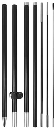 QSUM Aste Bandiera Senza Vento della Piuma di Pubblicità di 8FT, Corredo di Palo della Bandiera della Piuma per l'Affare di Pubblicità