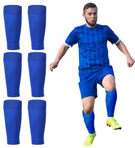 XNIVUIS 3 Paar Fußball Stutzen, Fußball Socken, Fußball Sleeve, Fußball Sleeve Tubes Stutzen Tube
