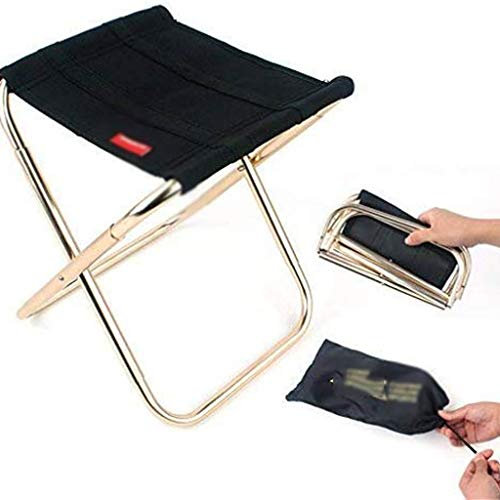 YILDEX Klappstuhl – Outdoor-Klapphocker, tragbar, Leichter Aluminium-Klappstuhl, Angeln, Kleiner Pferdehocker Stabilize