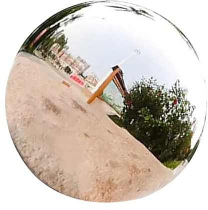 CIYODO Sfera Da Giardino in Acciaio 304 Lucida 200mm, Globo Riflettente Decorativo Per Cortile, Soggiorno e Prato, Ornamento a Specchio Resistente e Durevole