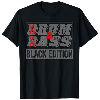 Lustiges Drum & Bass - Rum & Ass Black Edition T-Shirt