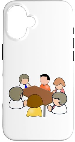 Meeting in The Conference Room Boardroom Meeting Office Case for iPhone 16