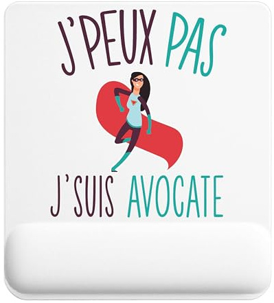 Planetee Tapis de Souris Avocate | Accessoire Bureau Ergonomique - Idéal pour Anniversaire, Collègue, Secret Santa Noël, Fête des Pères et Fête des Mères