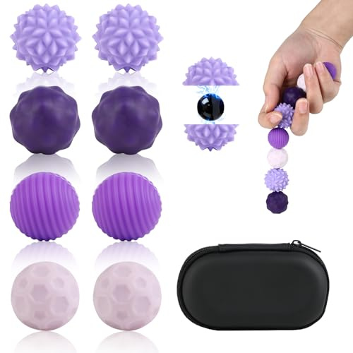 Jouet Objet Anti Stress à Billes magnétiques et Billes aimantées – Balle Anti Stress Adulte en Silicone, Anti Stress Enfant, Balle Anti Stress structurée Portable pour Maison, Bureau, fête et école