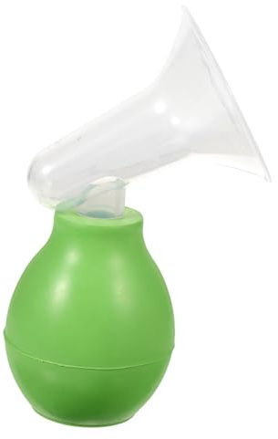 KAILIKETIY Manuelle Absaugpumpe für Muttermilch mit Glatter Oberfläche aus Gummi und Kunststoff Transparenter Milchsammler in Hornform zum Einfachen Stillen und Beobachten