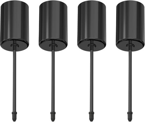 Adventskranz Kerzenhalter,Retro Schwarz Adventskerzenhalter Metall Kerzenleuchter 4 Stück, für Adventskranz Weihnachten Kerzenteller Mit Dorn