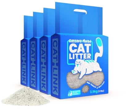 CATLINK Arcilla de grumos 3 en 1 con mineral y tapioca, carbón activo y bicarbonato de sodio para neutralización de olores, reduce el polvo, formación de grumos inmediata y extremadamente firme, fácil