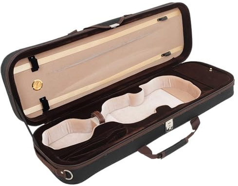 Estuche para violín Organizador de violín 4/4, bolsa lona portátil impermeable con higrómetro incorporado, accesorios for(IN-33 violin box)