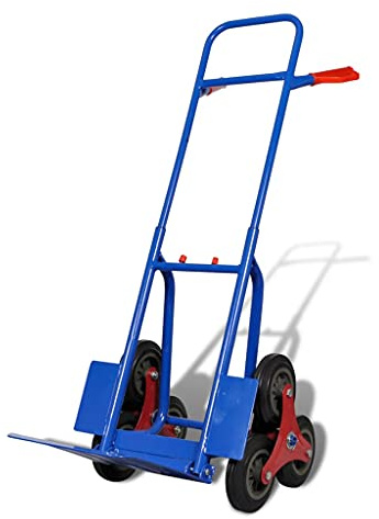 Generico Carrello per Scale Pieghevole con 6 Ruote Blu,Articoli di ferramenta,Utensili,Carrelli Merci,Verde,12.4 kg,140512