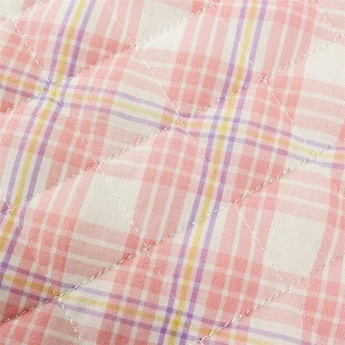 Tessuto trapuntato in cotone, Tessuto Trapuntato In Cotone 100x135cm Multicolor for Fodera Piumini E Cappotti(Pink)