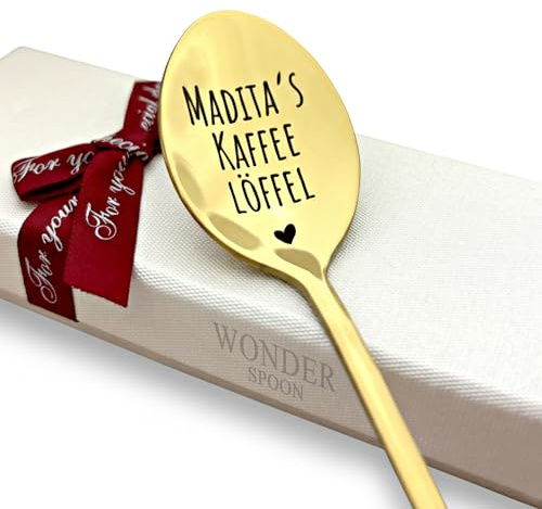 Löffel mit gravur - Kaffeelöffel personalisiert - Schokofreunde geschenke Geburtstag mit namen - Löffel lang Eislöffel - Wunschtext Gravieren - Lustige Liebeslöffel, Müslilöffel Teelöffel