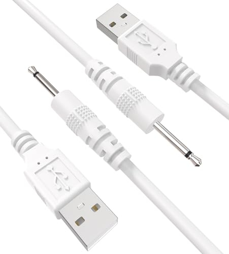 Yaekea 2Pack 2.5mm DC Charger 2.7Ft Replacement Fast USB A to DC Charging Cable Universal DC 5V Power Cord
