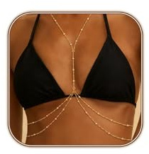 MIYUEFAN Cadenas de Cuerpo para Mujer Cadena para la Espalda (Collar de Perlas-01)