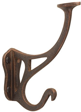 Metafranc 213781 Gancho Vintage de Cobre Envejecido, Marrón