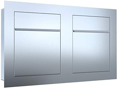 Cassetta delle lettere da incasso Bari for Two in acciaio inox