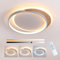 FANLG Plafoniera LED Soffitto Dimmerabile 3000K-6000K, 24W 40CM Lampada da Soffitto Moderna plafoniera LED Rotonda per Camera da Letto, Soggiorno, Salone, Cucina