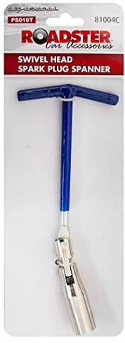 NEW SPARK PLUG REMOVAL TOOL T-HANDLE FLEXIBLE SPANNER SOCKET GARAGE CAR ENGINE