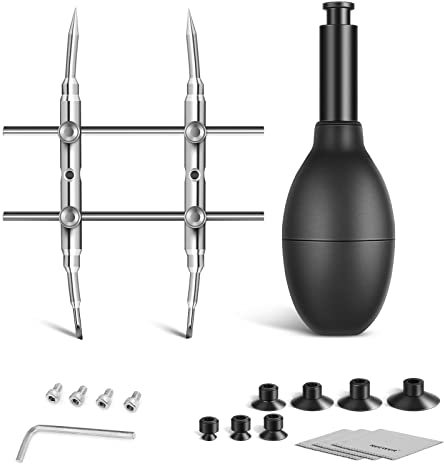 NEEWER Kit Ventouse et clé pour Objectif IC Pick Up avec 7 ventouses interchangeables et Embouts incurvés Outil en Acier Inoxydable pour la réparation et Le Nettoyage de l'objectif