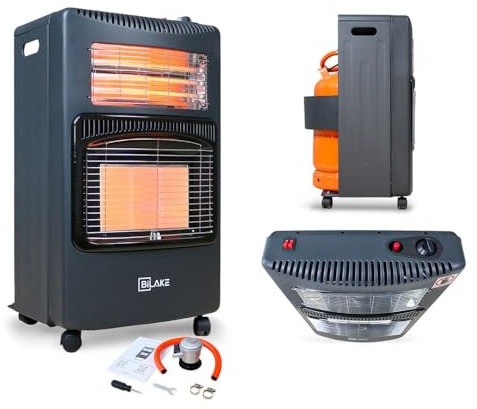 Estufa de gas butano y eléctrica | Calefactor eléctrico bajo consumo y gas | Estufa catalítica | Estufa plegable desmontable