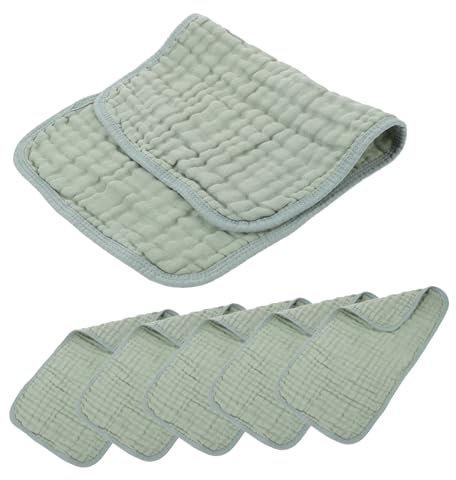 ifundom 6stücke Teiliges Babyhandtücher Aus Baumwolle Vielseitige Spucktücher Und Waschlappen Für Neugeborene Für Pflege Und Hygiene Dunkles