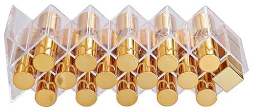 Ipetboom 1pieza Organizador De Maquillaje Acrílico Forma De Soporte De Compartimentos Para Labiales y Brillos Estante De Exhibición Para Encimera Diseño Multicapa y Espacio Ahorra Para
