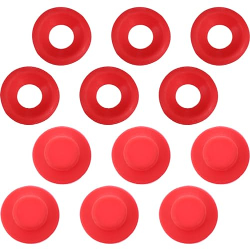 ABOOFAN Lot de 12 Joints De Bouteille Pivotants en Plastique Rond, Étanchéité Renforcée, Compatibles Bouteilles à Bouchon Basculant, Usage La Cuisine Et Boissons
