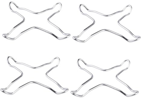 Alipis 4 pièces Support de Casserole pour Cuisinière à Gaz Anneaux Antidérapants pour Wok Stabilisateurs de Brûleur Accessoire de Cuisine Utile