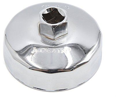 sourcing map 13mm Square Socket 15 Flutes 75-76mm Inside Dia Oil Filter Wrench