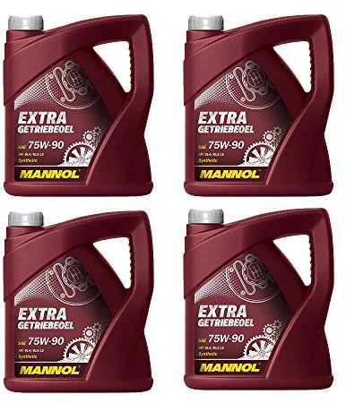 4 x 4L MANNOL 75W-90 Extra Getriebeoel/GL-5 Synthetisches Schaltgetriebe- Achs- oel