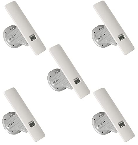 Rollwin 5x Gurtwickler Unterputz 165–185mm ohne Gurt – Rolladen Gurtwickler Unterputz Weiß für 23mm Rolladengurt – Einlasswickler aus Deutschland – Rolladenwickler Rollo Aufwickler Gurtaufroller