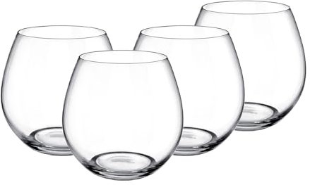Villeroy & Boch - Entree Bicchiere Da Acqua Set di 4 Trasparente, Lavabile in Lavastoviglie, Bicchieri Drink, Bicchiere di Succo, Set Bicchier, Cristallo