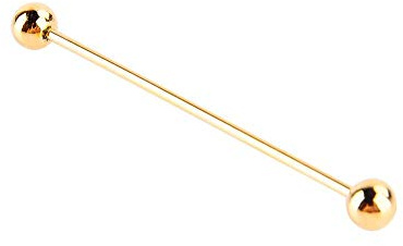 2Pz Spilla da Collo Uomo, Collar Bar Pins Camicia Cravatta Fermacravatta Clip Chiusura Bavero Spilla Uomo Tono Oro Ottone Palla