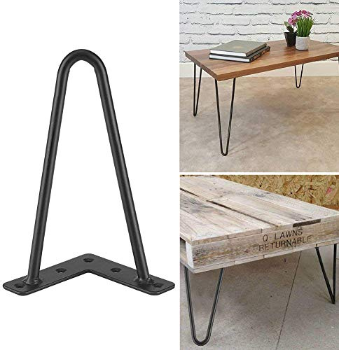 Tischbeine 40Cm Möbelfüße 4 Stück Austauschbare Tisch&Schrank Beine Metall Haarnadelbeine Tischkufen Haarnadel Beinhöhe 30cm Hairpin Legs (30 cm)