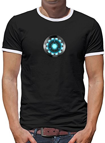 TShirt-People Arc Reactor Kontrast T-Shirt Herren M Schwarz